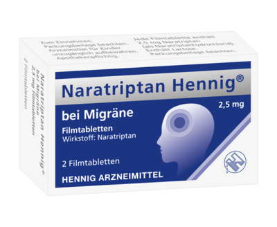 NARATRIPTAN Hennig bei Migräne 2,5 mg Filmtabl.